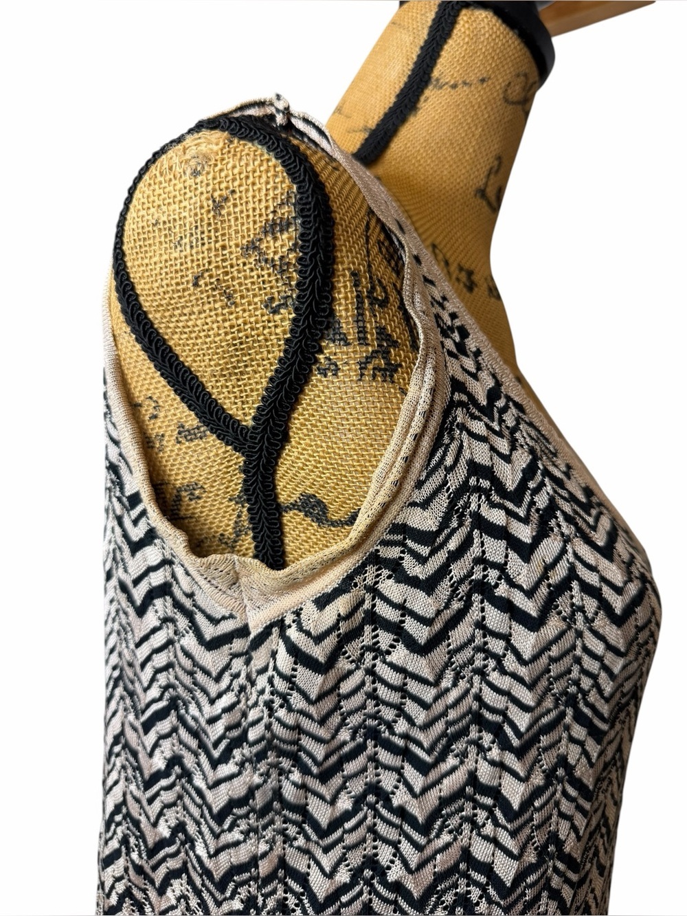 Authentic Missoni Knit Scoop Neck Dress IT 46 US 10 Zigzag Resort Vacation - Picture 7 of 9